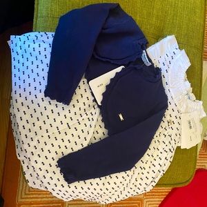 Mayoral Dress and Cardigan (18 mo) + velvet shoes